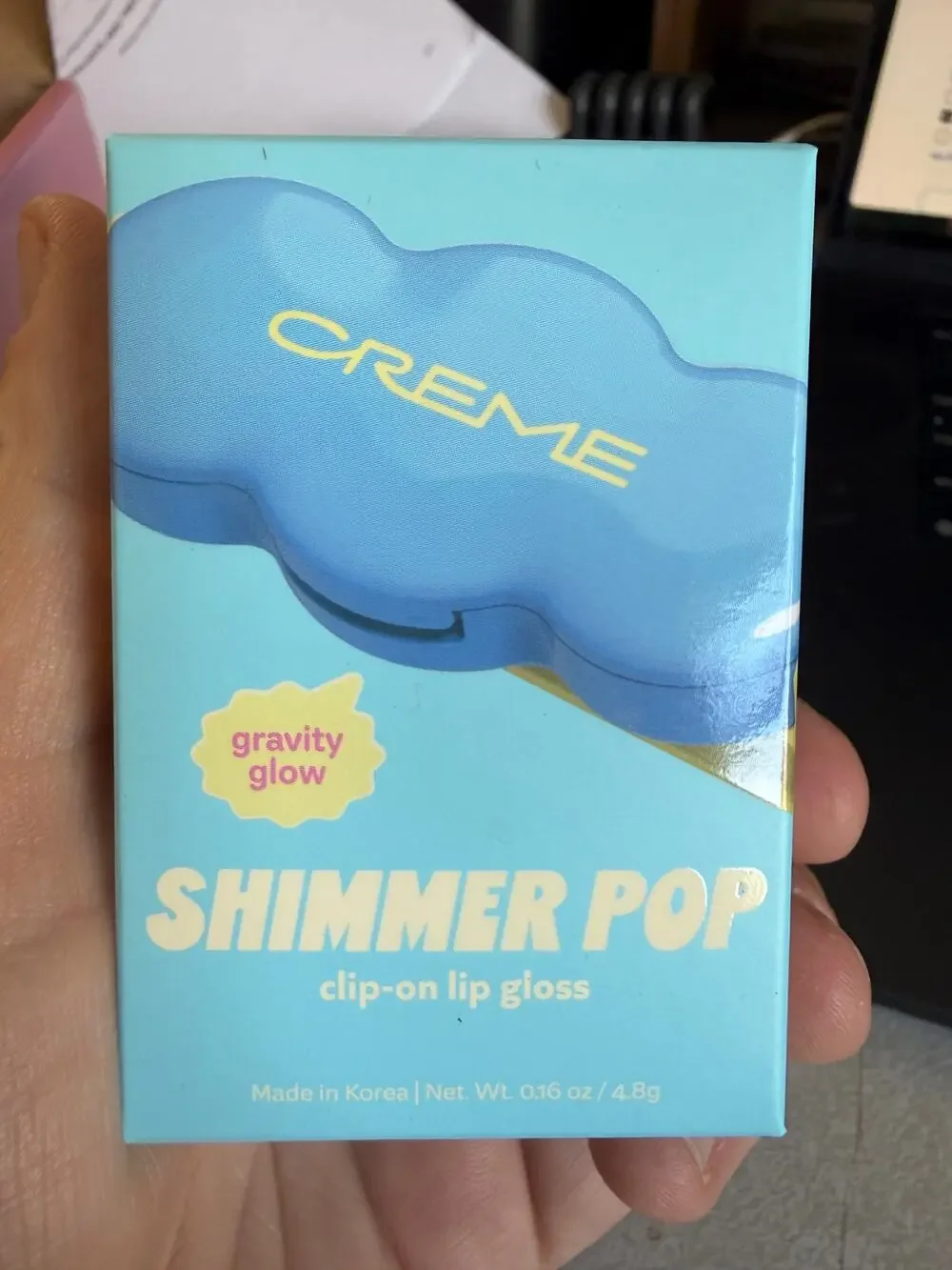 The Creme Shop Shimmer Pop Clip On Lip Gloss Gravity Glow NEW UNOPENED